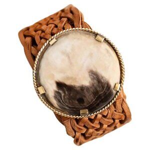 LULA NATURA - BOHO COWGIRL GENUINE LEATHER BRAIDED BELT